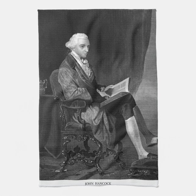 John Hancock Tea Towel (Vertical)