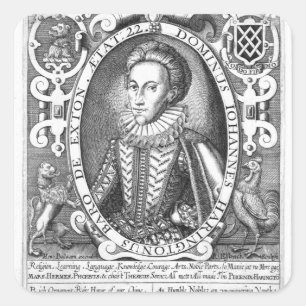 John Harington, 2nd Baron Harington of Exton Square Sticker