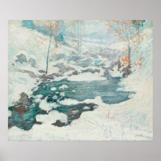 John Henry Twachtman - Icebound , Painting Poster (Front)