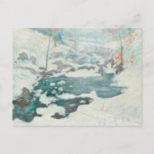 John Henry Twachtman - Icebound Postcard
