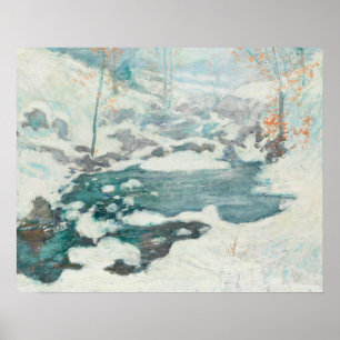 John Henry Twachtman - Icebound Poster