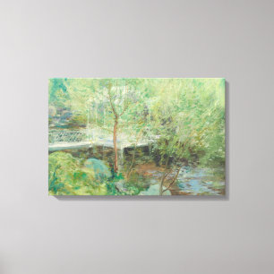 John Henry Twachtman - The White Bridge Canvas Print