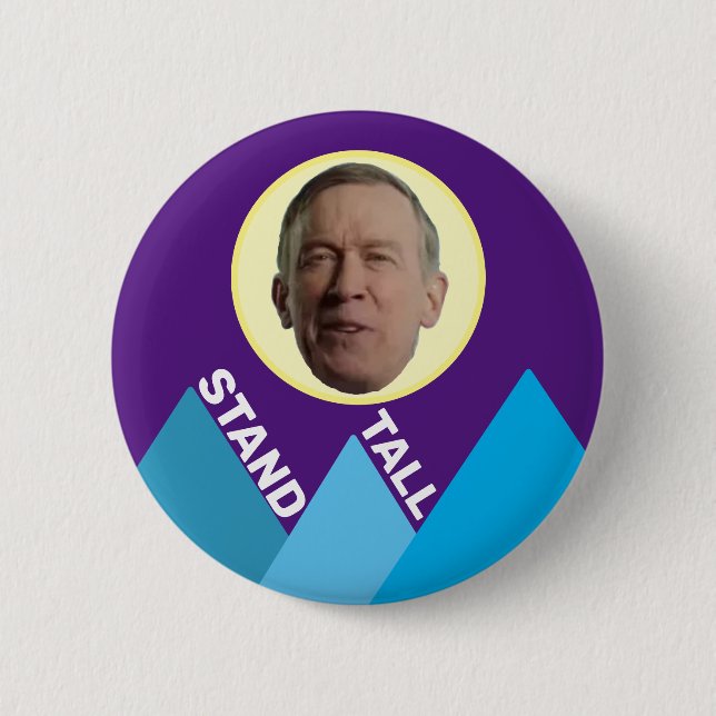 John Hickenlooper 2020 6 Cm Round Badge (Front)