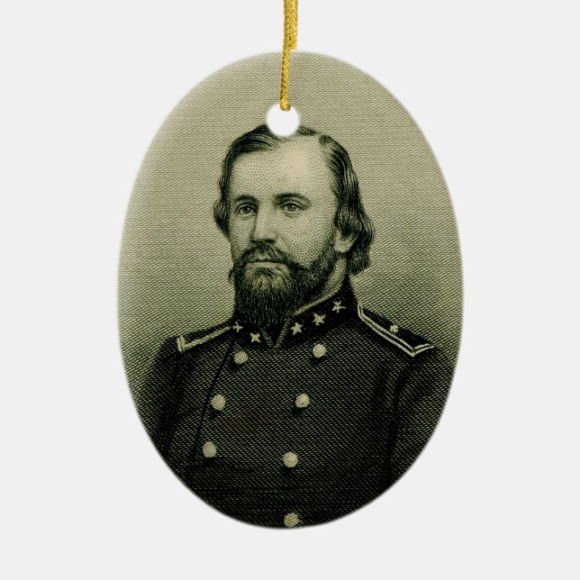 John Hunt Morgan Ceramic Tree Decoration (Front)