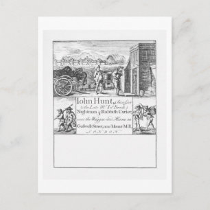 John Hunt, Nightman and Rubbish Carter, near the W Postcard