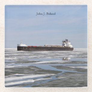 John J. Boland glass tile Coaster