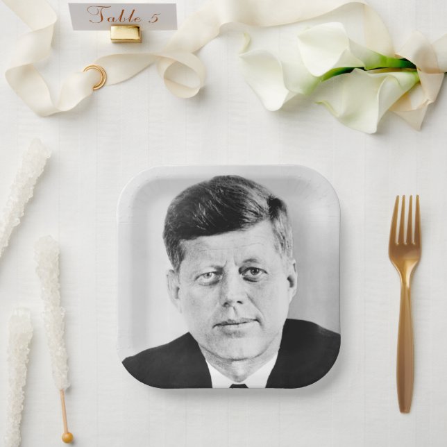 John Jack Kennedy US Presidential White House Paper Plate (Wedding)
