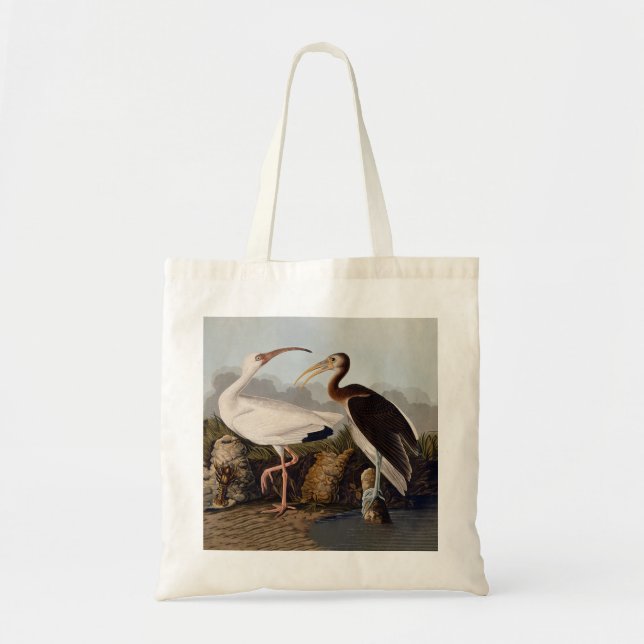 John James Audubon White Ibis Bird Print Classic Tote Bag (Front)