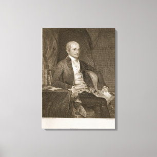 John Jay, engraved by Asher Brown Durand (1796-188 Canvas Print
