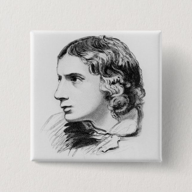 John Keats 15 Cm Square Badge (Front)