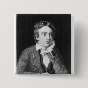 John Keats 15 Cm Square Badge