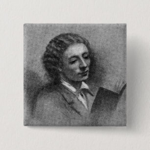 John Keats 15 Cm Square Badge