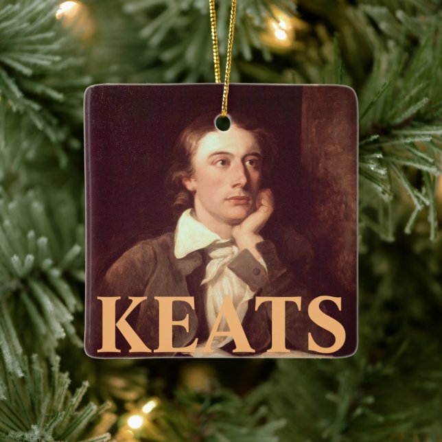 John Keats Ceramic Ornament (Tree)