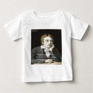John Keats "Fresh Kisses" Love Quote Gifts & Cards Baby T-Shirt