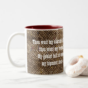 John Keats tweed literary mug