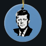 John Kennedy Ceramic Tree Decoration<br><div class="desc">Political Ornaments at PoliticalT-shirts.com: Browse the full spectrum of political gifts and apparel. Political bumper stickers,  hoodies,  buttons,  magnets,  mugs,  posters,  and more. Choose Republican,  Democrat,  Liberal,  or Conservative Humour Tees,  and 2010 Campaign Gear & 2012 Campaign Gear.</div>