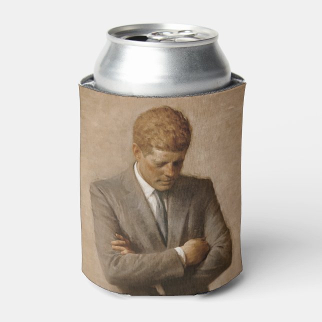John Kennedy US Presidential White House Portrait  Can Cooler (Can Front)