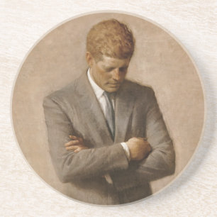 John Kennedy US Presidential White House Portrait  Coaster