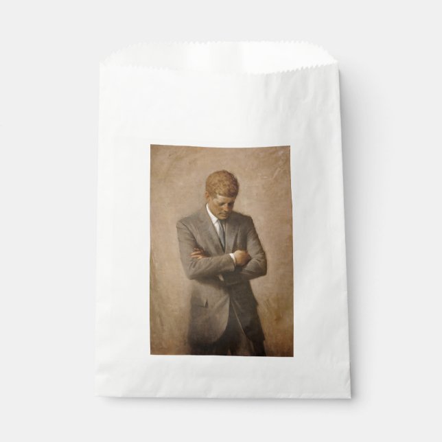 John Kennedy US Presidential White House Portrait  Favour Bags (Front)