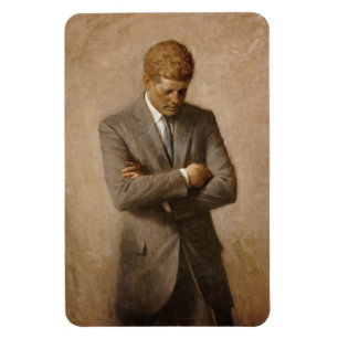 John Kennedy US Presidential White House Portrait Magnet
