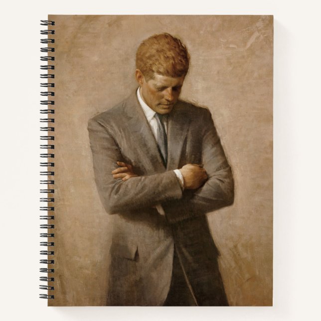 John Kennedy US Presidential White House Portrait  Notebook (Front)