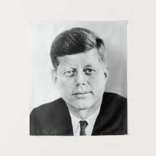 John Kennedy US Presidential White House Portrait  Tapestry