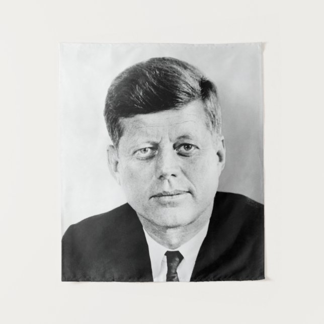 John Kennedy US Presidential White House Portrait  Tapestry (Front)