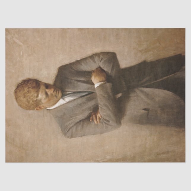 John Kennedy US Presidential White House Portrait  Tissue Paper (Front)