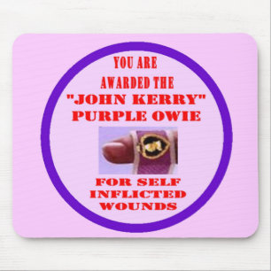 JOHN KERRY PURPLE OWIE MOUSE MAT