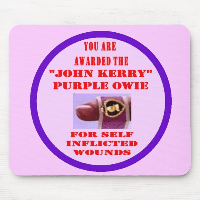 JOHN KERRY PURPLE OWIE MOUSE MAT (Front)