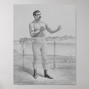 John L. Sullivan - Bare-Knuckle Boxer Poster