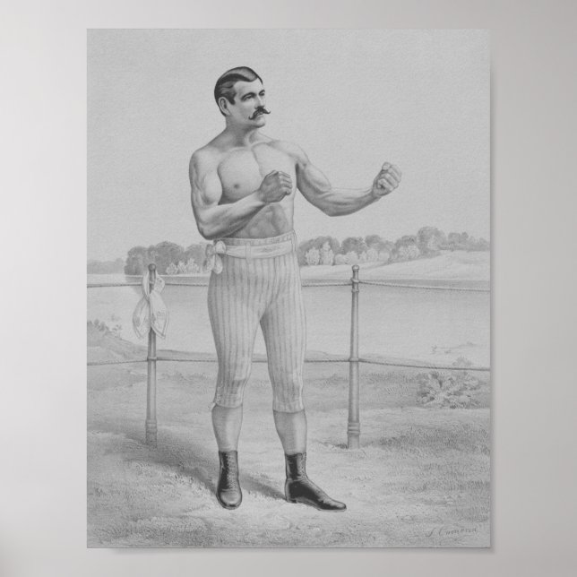 John L. Sullivan - Bare-Knuckle Boxer Poster (Front)