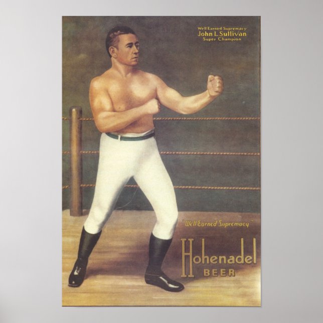 John L. Sullivan - Super Champion Vintage Poster (Front)