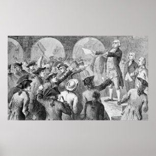 John Lamb speaking at the Sons of Liberty Meeting Poster