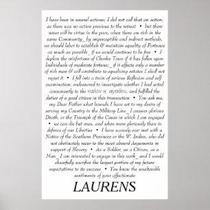 John Laurens Quotations Poster