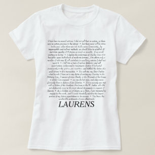 John Laurens Quotations Shirt