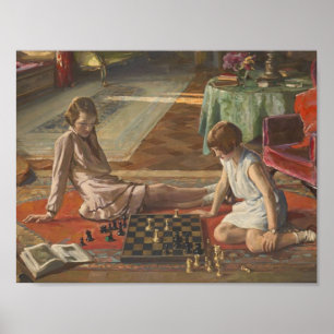 John Lavery: The Chess Players Poster