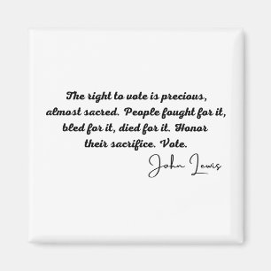 john lewis, congressman, vote, black lives matter, magnet