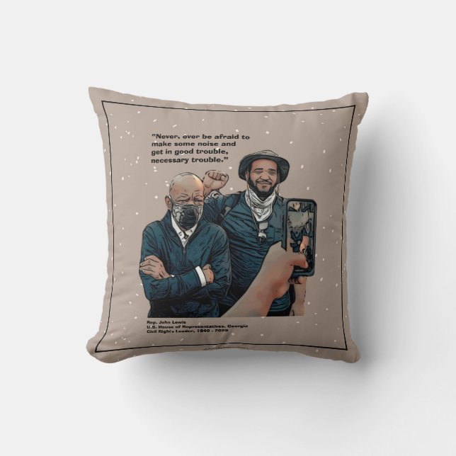 John Lewis, good trouble, Cushion (Front)