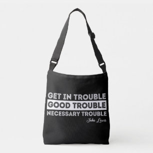 John Lewis - Good Trouble Quote Crossbody Bag