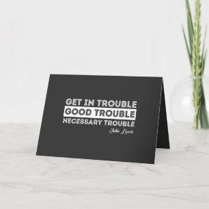 John Lewis - Good Trouble Quote Holiday Card