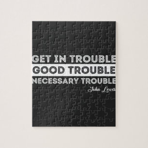 John Lewis - Good Trouble Quote Jigsaw Puzzle