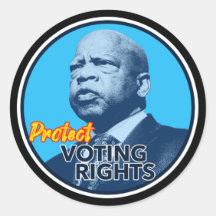 John Lewis Protect Voting Rights Sign
