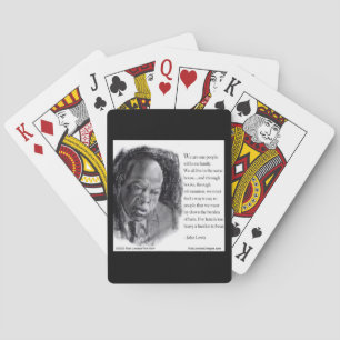 John Lewis & Quote Beautiful Portrait  Playing Cards