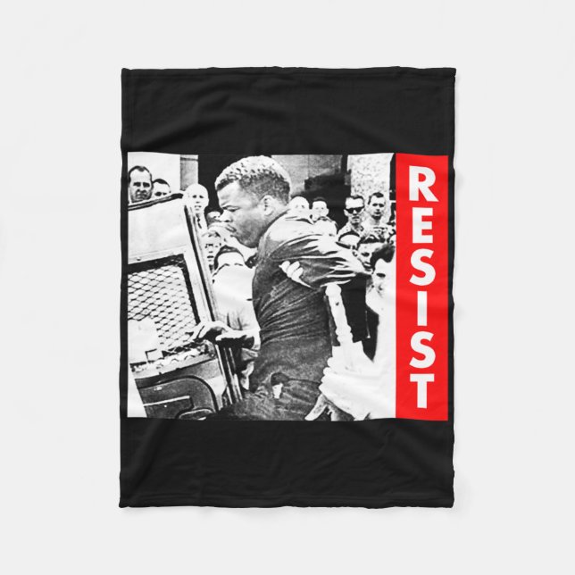 John Lewis - Resist  Fleece Blanket (Front)