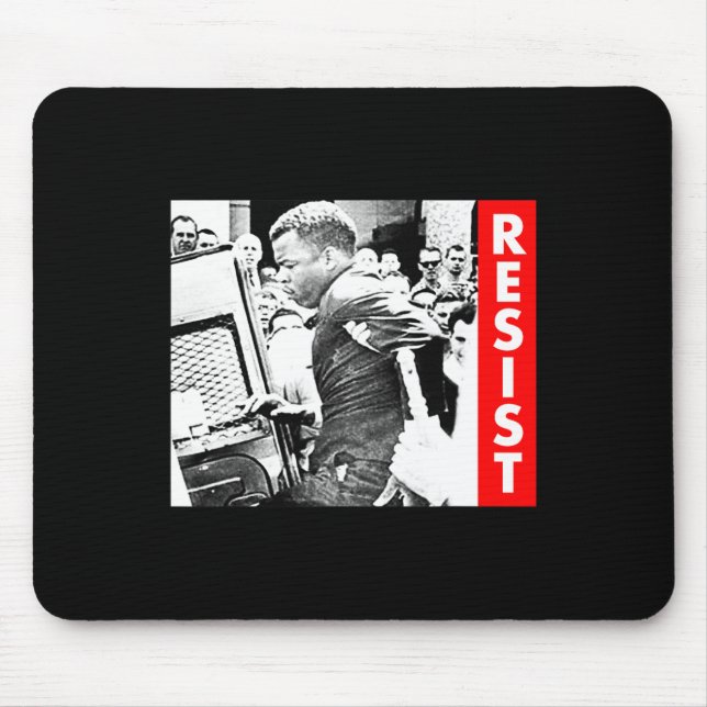 John Lewis - Resist  Mouse Mat (Front)