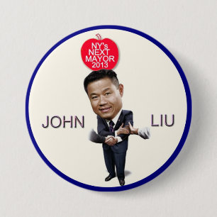 John Liu for NYC Mayor 2013 7.5 Cm Round Badge