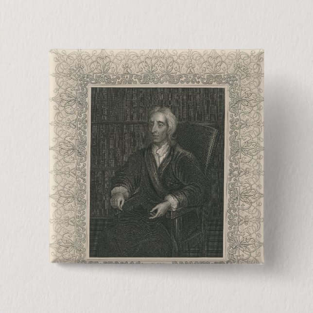 John Locke 15 Cm Square Badge (Front)