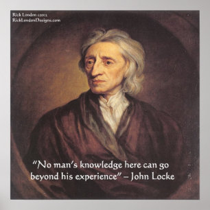 John Locke Experience/Knowledge Quote Poster
