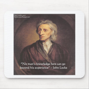 John Locke Knowledge/Experience Quote Mouse Mat